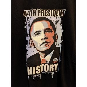 Barack Obama 44th USA President Graphic MLK King Tribute Bootleg Shirt Tee Sz XL